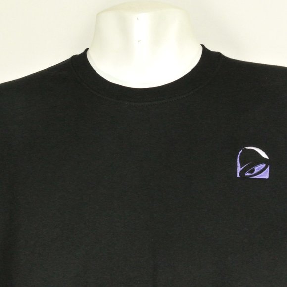 TACO BELL Black Sweatshirt Employee Uniform Shirt Size 2XL NWT - Picture 6 of 11
